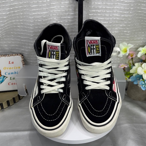 (S0) Vans Off the Wall Sk8 Unisex High-Top Sneakers,Sz 5.5 Women's, Size 4 Men's - Picture 2 of 10